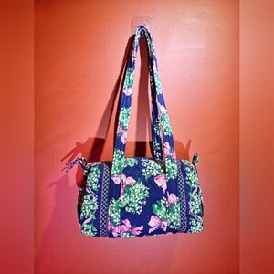 Vera Bradley Small Duffle Bag Return to Happiness Print Fall 1999 New
